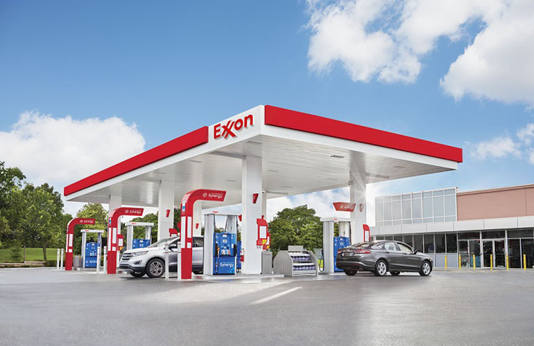 Exxon Fuel Station